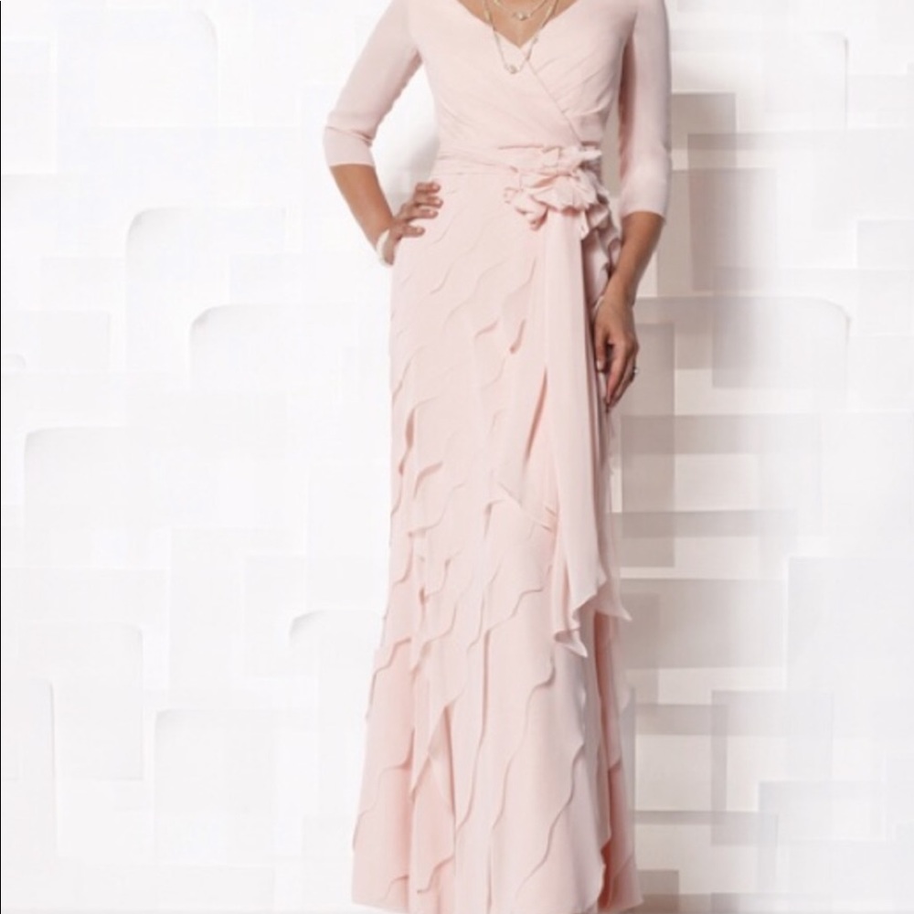 Cameron Blake by Mon Cheri blush dress size 6